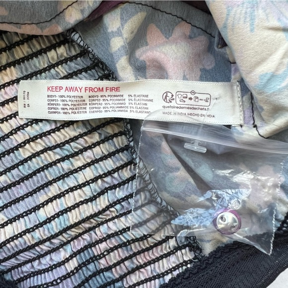 NEW NWT Free People Intimacy Wanderlust Floral Bodysuit Sheer Corset Size Small - Picture 12 of 16